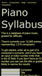 Mobile Screenshot of pianosyllabus.com