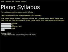 Tablet Screenshot of pianosyllabus.com